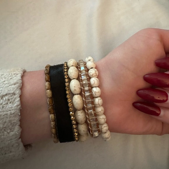 Victoria Emerson Stacked Cuff Bracelet - Picture 10 of 10